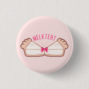 MELKTERT Afrikaanse Boeremeisie Ronde Button 3,2 Cm