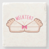 MELKTERT Afrikaanse Boeremeisie Stenen Onderzetter (Voorkant)