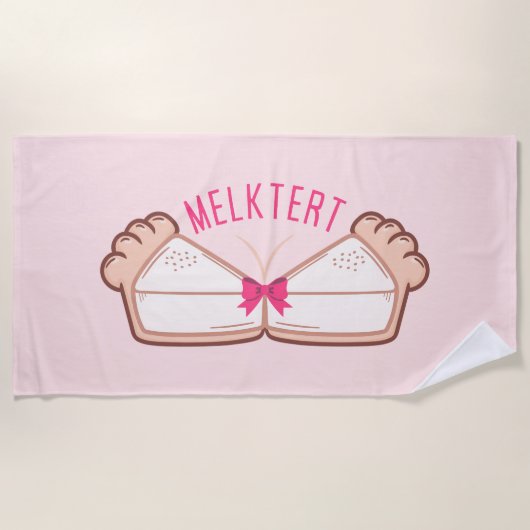 MELKTERT Afrikaanse Boeremeisie Strandlaken (Voorkant)