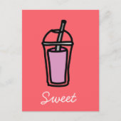 Melkthee Bubble Tea schattige teen drink Briefkaart (Voorkant)