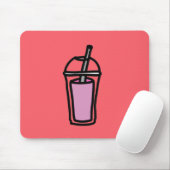 Melkthee Bubble Tea schattige teen drink Muismat (Met muis)