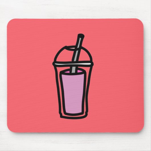 Melkthee Bubble Tea schattige teen drink Muismat (Voorkant)