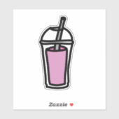 Melkthee Bubble Tea schattige teen drink Sticker (Vel)