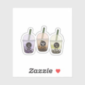 Melkthee Flavors | Cute Boba Tea Stickers (Vel)