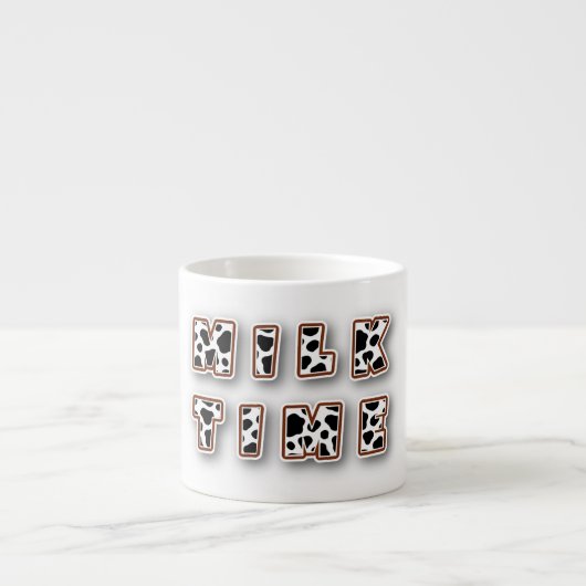 Melktijd koe patroon espresso kop (Voorkant)