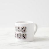 Melktijd koe patroon espresso kop (Voorkant rechts)