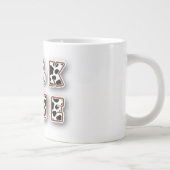 Melktijd koe patroon grote koffiekop (Rechts)