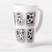 Melktijd koe patroon latte mok (Rechterhoek)