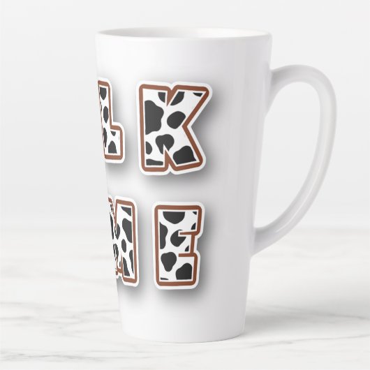 Melktijd koe patroon latte mok (Rechts)