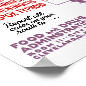 Melktrucker FDA-waarschuwing Poster (Hoek)