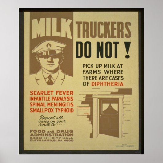 Melktruckers Poster (Voorkant)