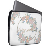 Melktuinelegant van rozen bloemklasse laptop sleeve (Voorkant Rechts)