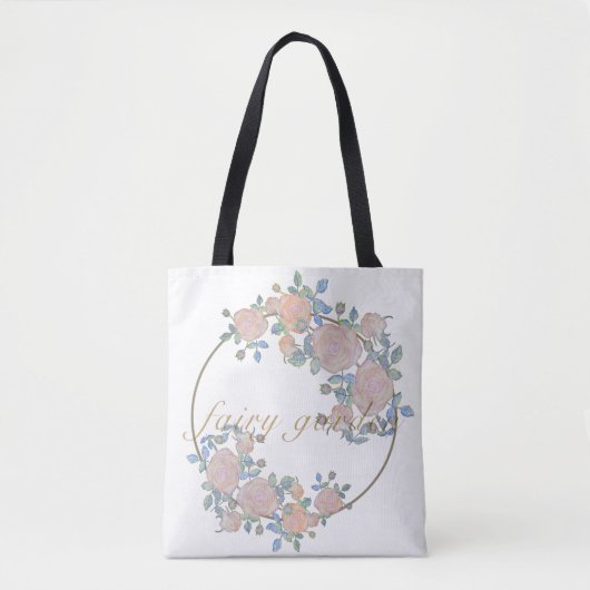 Melktuinelegant van rozen bloemklasse tote bag (Voorkant)