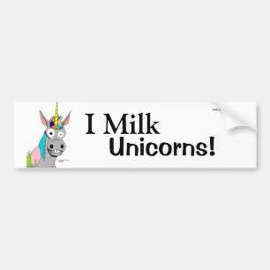 Melkunikorns bumper sticker