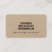 melkveehouder visitekaartje (Achterkant)