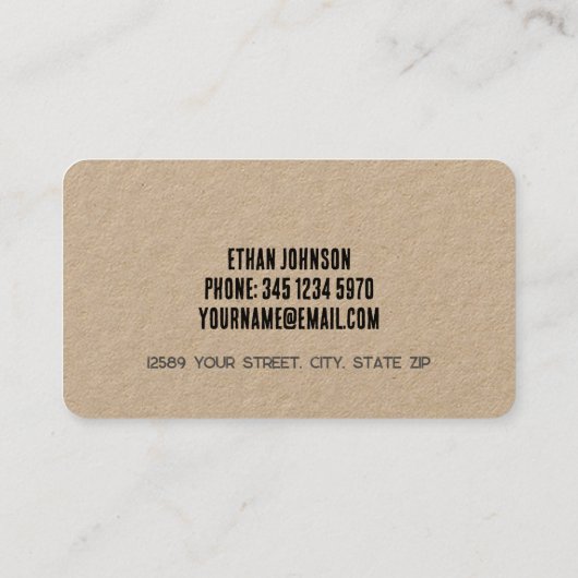 melkveehouder visitekaartje (Achterkant)