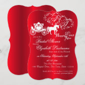 Melkverhaal Carriage Vrijgezellenfeest Red Kaart (Voorkant / Achterkant)