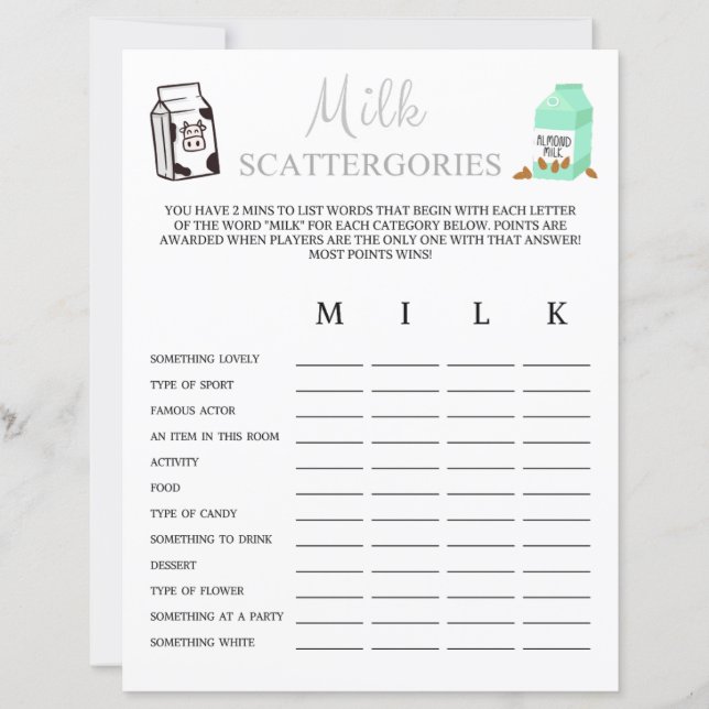 Melkverstrooiingsspel (Voorkant)