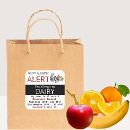 Melkvoedselallergie Vierkante Sticker