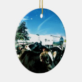 melkvrachtwagen keramisch ornament (Rechts)