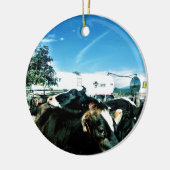 melkvrachtwagen keramisch ornament (Links)