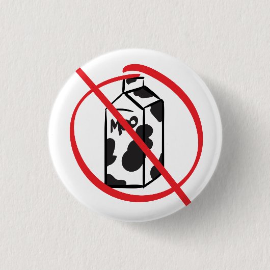 Melkvrij — allergie/intolerantie ronde button 3,2 cm (Voorkant)