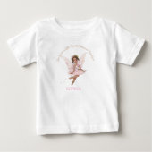 Melkvrije rugleuning roze, donkerder Baby T-shirt (Voorkant)