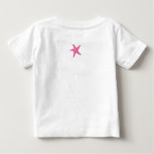 Melkvrije rugleuning roze, donkerder Baby T-shirt (Achterkant)