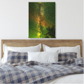 Melkweg & Aurora Borealis | Ontario Canada Canvas Afdruk (Insitu (Slaapkamer))