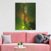 Melkweg & Aurora Borealis | Ontario Canada Canvas Afdruk (Insitu (Woonkamer))