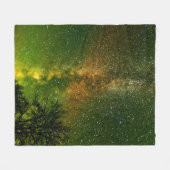 Melkweg & Aurora Borealis | Ontario Canada Fleece Deken (Voorkant (Horizontaal))