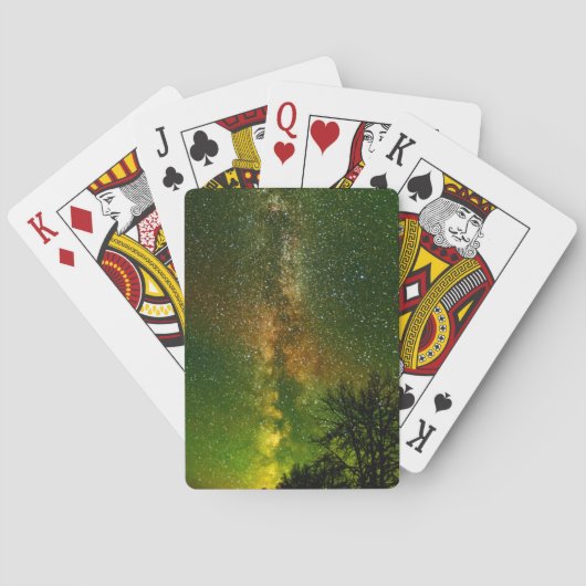 Melkweg & Aurora Borealis | Ontario Canada Pokerkaarten (Achterkant)