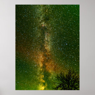 Melkweg & Aurora Borealis   Ontario Canada Poster