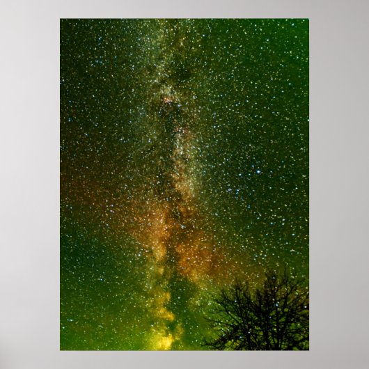 Melkweg & Aurora Borealis | Ontario Canada Poster (Voorkant)