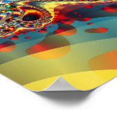 Melkweg Bloem Fractal Poster (Hoek)