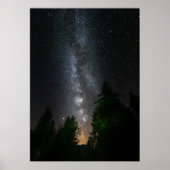 Melkweg boven bronbos poster (Voorkant)