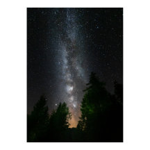 Melkweg boven bronbos