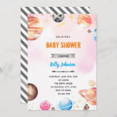 Melkweg buitenruimte douche uitnodiging (Voorkant / Achterkant)