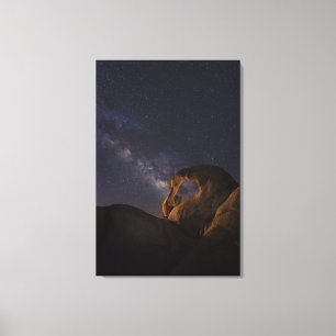 Melkweg & Cyclops Arch   Alabama Hills Canvas Afdruk