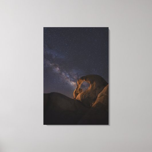 Melkweg & Cyclops Arch | Alabama Hills Canvas Afdruk (Voorkant)