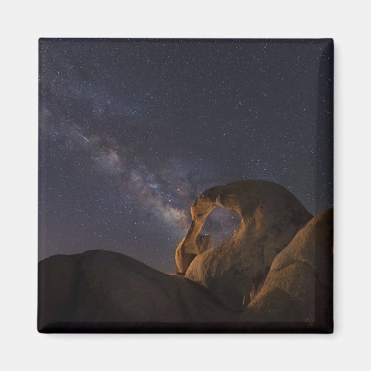 Melkweg & Cyclops Arch | Alabama Hills Magneet (Voorkant)