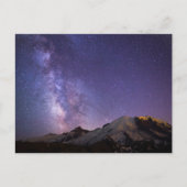 Melkweg en Mt. Rainier | Staat Washington Briefkaart (Voorkant)