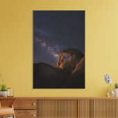Melkweg en wiellopers | Alabama Hills Canvas Afdruk (Insitu (Woonkamer))