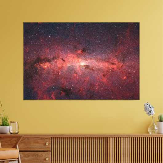 Melkweg Galactisch Centrum, Sterren, Wolken, Clust Canvas Afdruk (Insitu (Woonkamer))