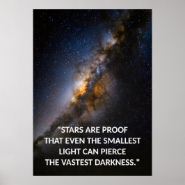 Melkweg Galaxy Motivatie Quote Poster