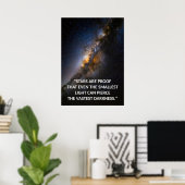 Melkweg Galaxy Motivatie Quote Poster (Thuiskantoor)