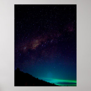 Melkweg Galaxy Sterrennacht Sky Celestial Poster