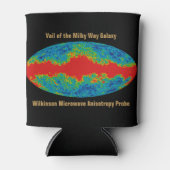 Melkweg Galaxy Veil Over WMAP Universe Blikjeskoeler (Voorkant)