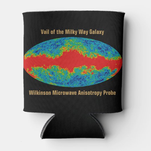 Melkweg Galaxy Veil Over WMAP Universe Blikjeskoeler (Voorkant)