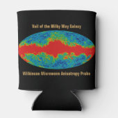 Melkweg Galaxy Veil Over WMAP Universe Blikjeskoeler (Achterkant)